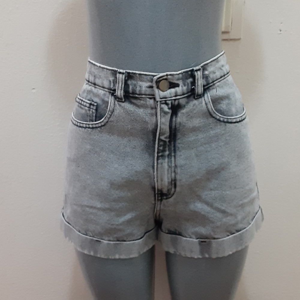 American Apparel High Rise Cuffed Shorts